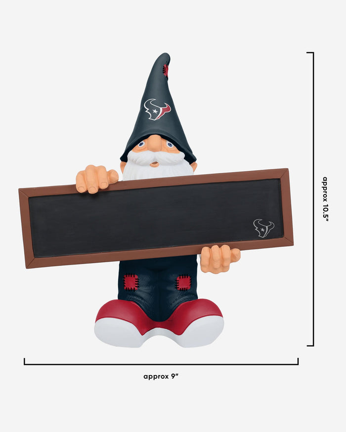 Houston Texans Chalkboard Sign Gnome FOCO - FOCO.com