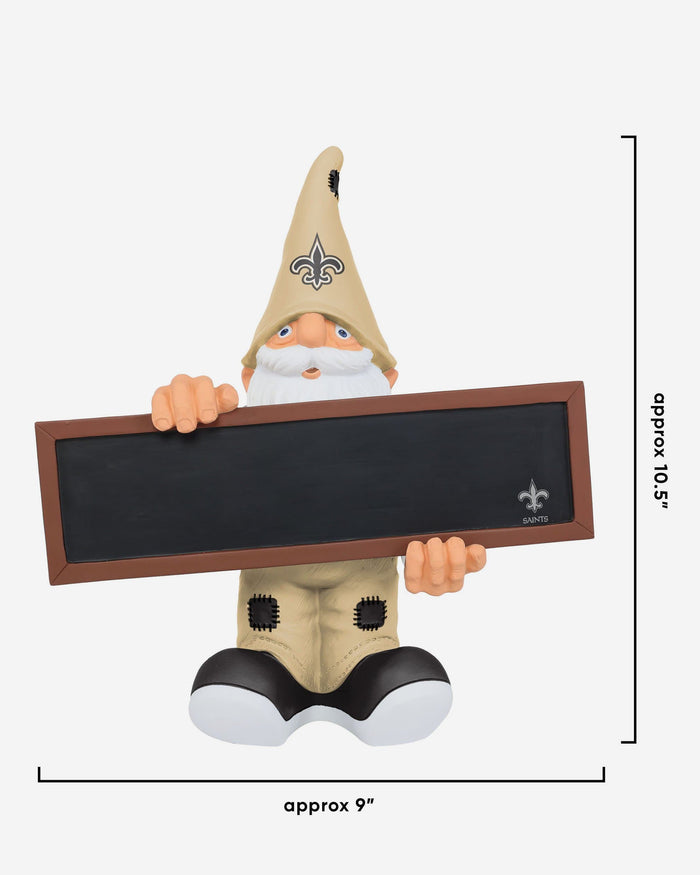 New Orleans Saints Chalkboard Sign Gnome FOCO - FOCO.com