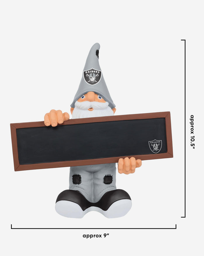 Las Vegas Raiders Chalkboard Sign Gnome FOCO - FOCO.com