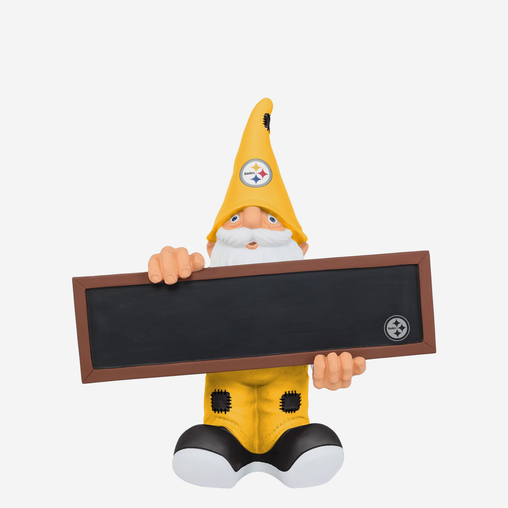 Pittsburgh Steelers Chalkboard Sign Gnome FOCO - FOCO.com