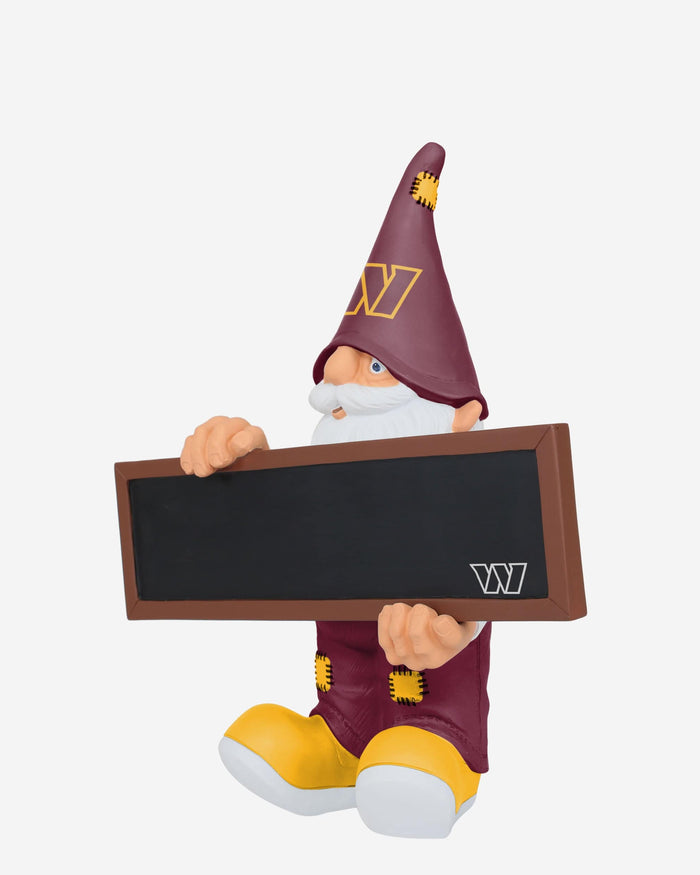 Washington Commanders Chalkboard Sign Gnome FOCO - FOCO.com