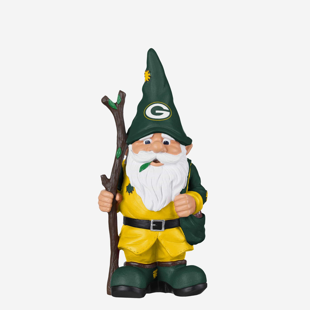 Green Bay Packers Holding Stick Gnome FOCO - FOCO.com