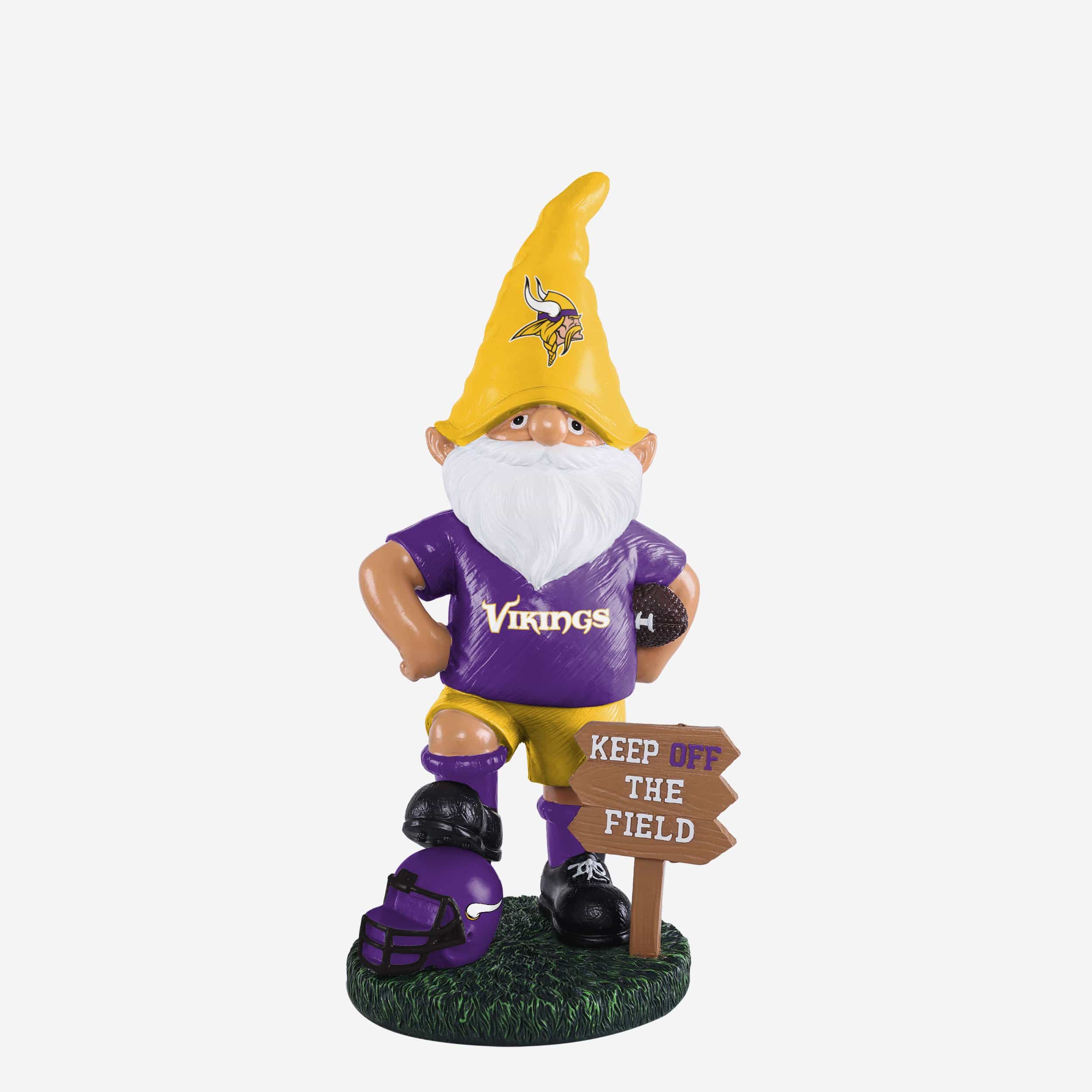 Minnesota Vikings NFL Slogan Sign Mini Gnome