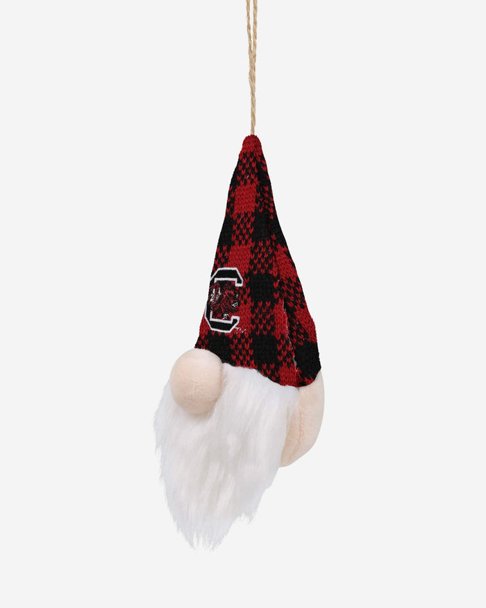 South Carolina Gamecocks Plaid Hat Plush Gnome Ornament FOCO - FOCO.com