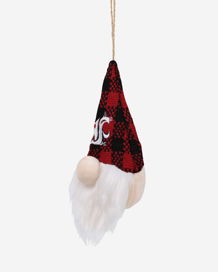 Washington State Cougars Plaid Hat Plush Gnome Ornament FOCO - FOCO.com