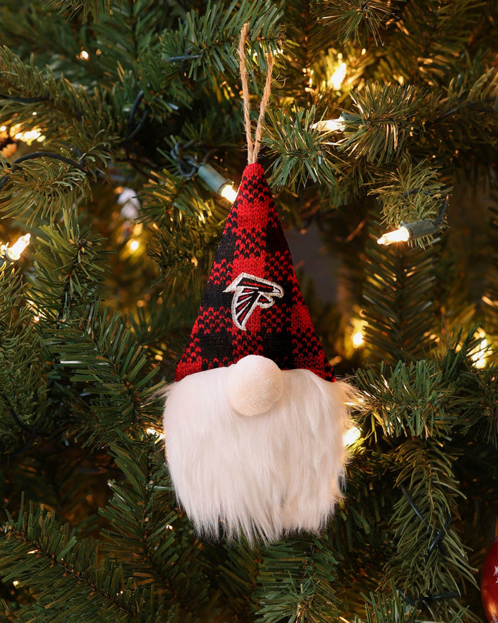 Atlanta Falcons Plaid Hat Plush Gnome Ornament FOCO - FOCO.com