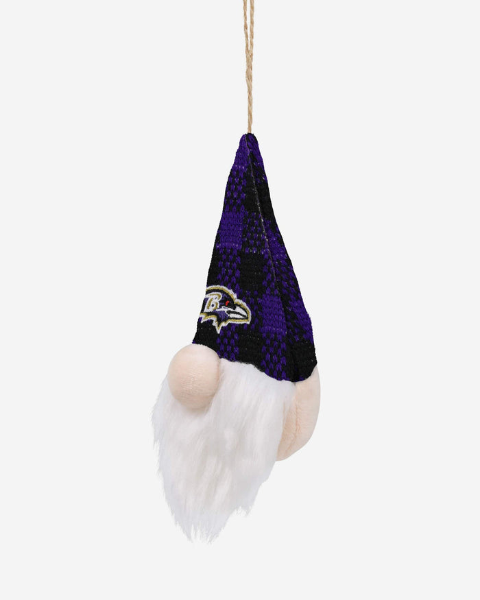 Baltimore Ravens Plaid Hat Plush Gnome Ornament FOCO - FOCO.com