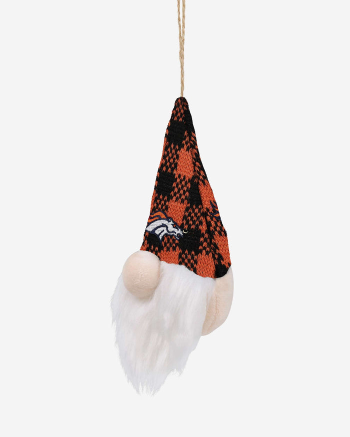 Denver Broncos Plaid Hat Plush Gnome Ornament FOCO - FOCO.com