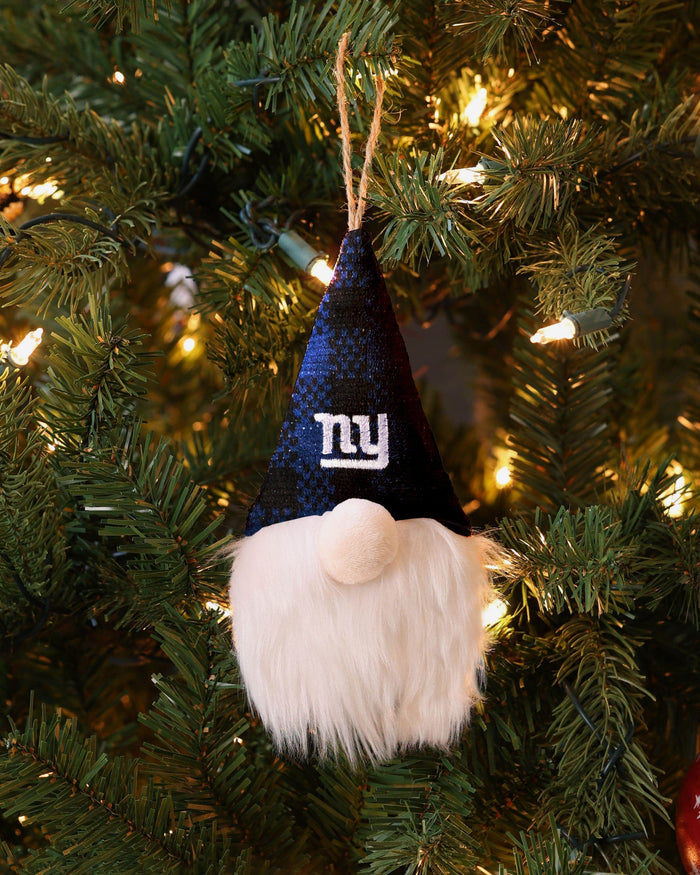 New York Giants Plaid Hat Plush Gnome Ornament FOCO - FOCO.com