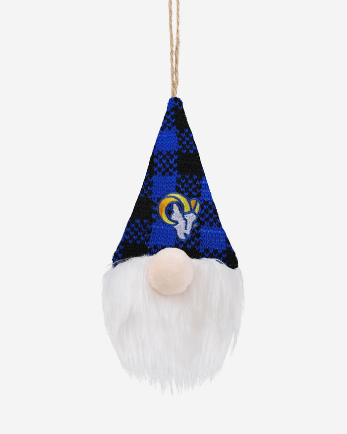 Los Angeles Rams Plaid Hat Plush Gnome Ornament FOCO - FOCO.com
