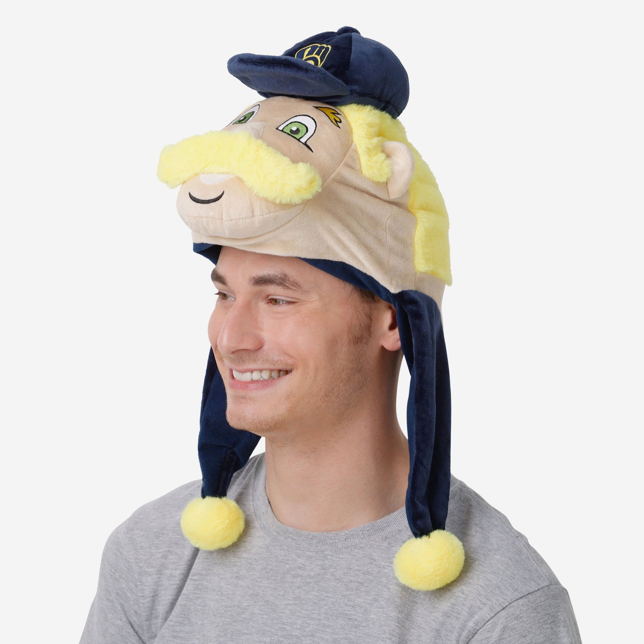 Bernie Brewer Milwaukee Brewers Mascot Plush Hat FOCO