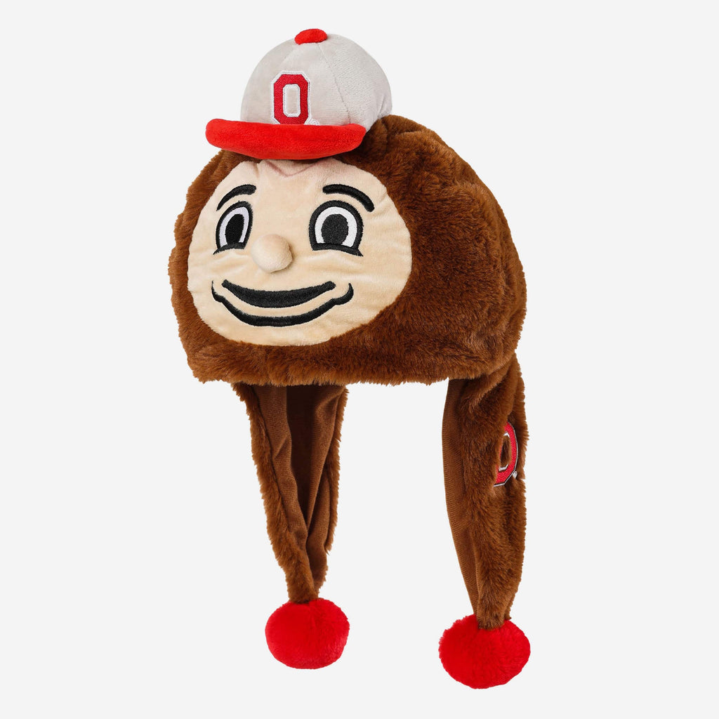 Brutus Buckeye Ohio State Buckeyes Mascot Plush Hat FOCO - FOCO.com