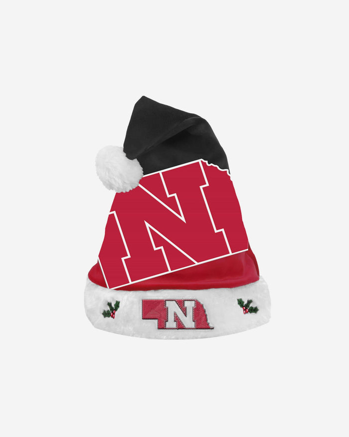 Nebraska Cornhuskers Season Spirit Basic Santa Hat FOCO - FOCO.com