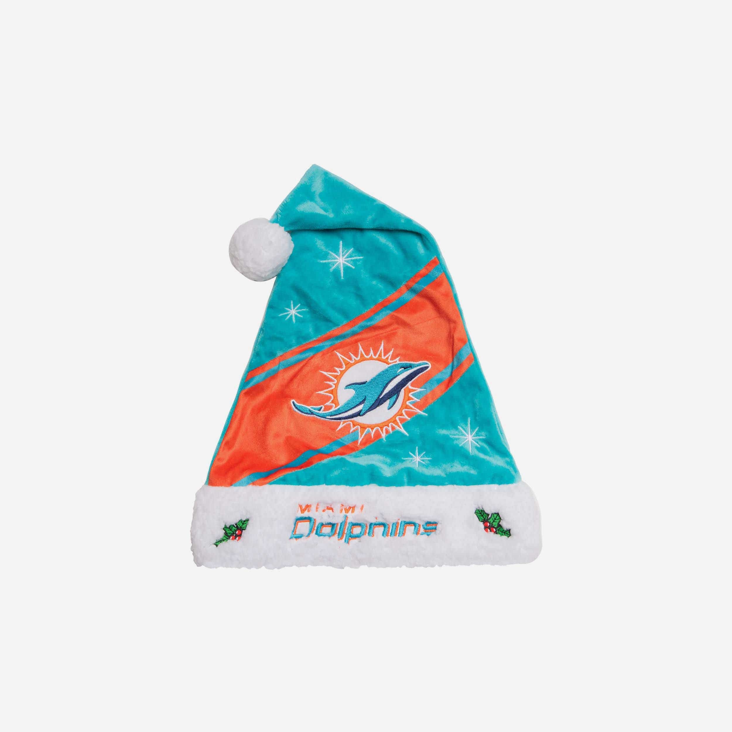 FOCO Miami Dolphins Light Up Large Christmas Sweater