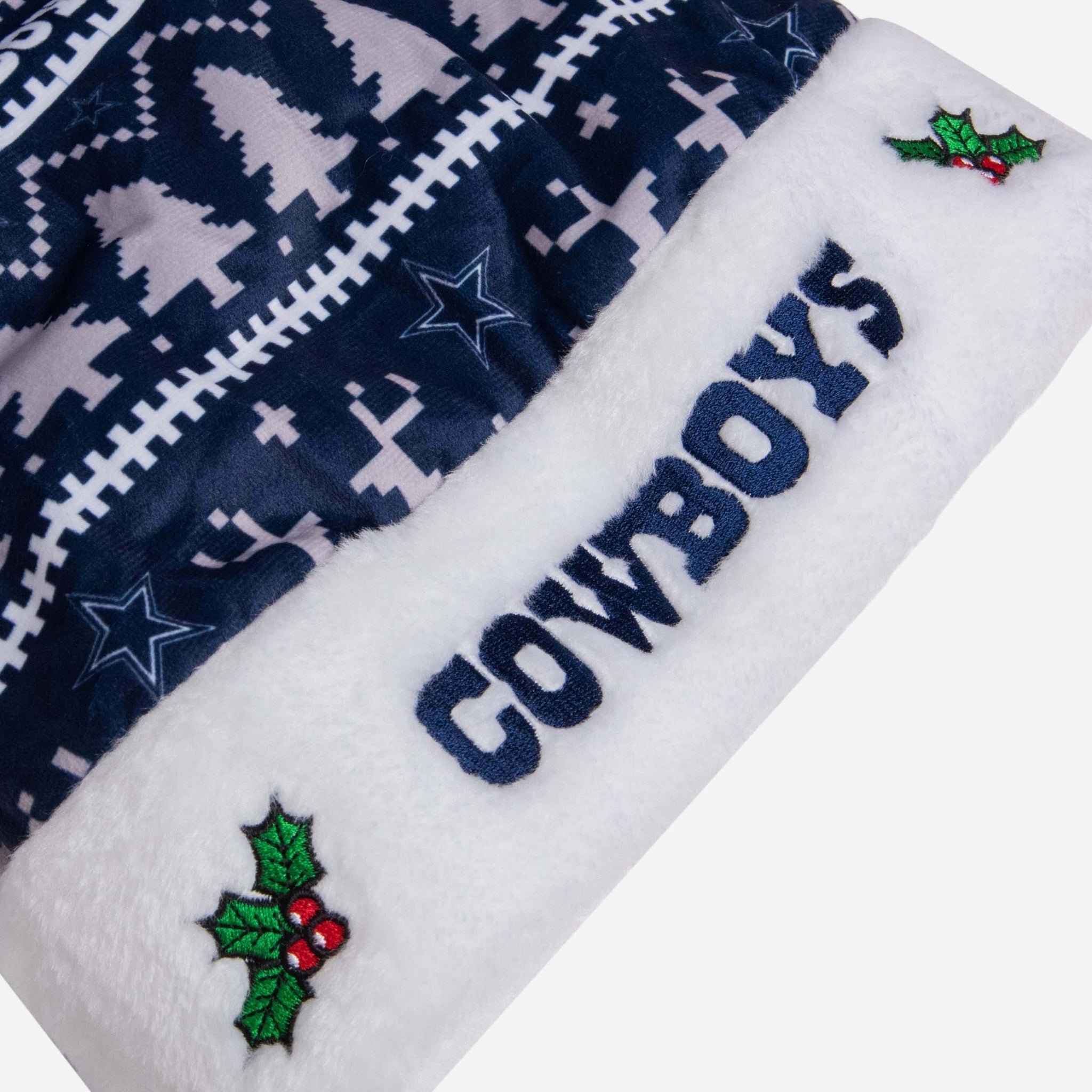 Dallas Cowboys Family Holiday Santa Hat FOCO