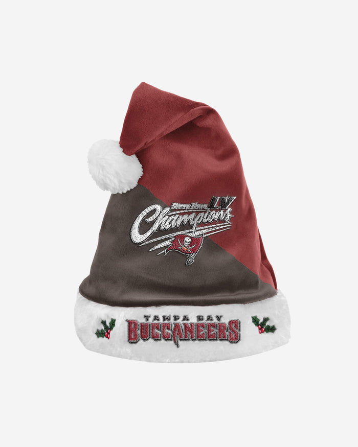 Tampa Bay Buccaneers Super Bowl LV Champions Santa Hat