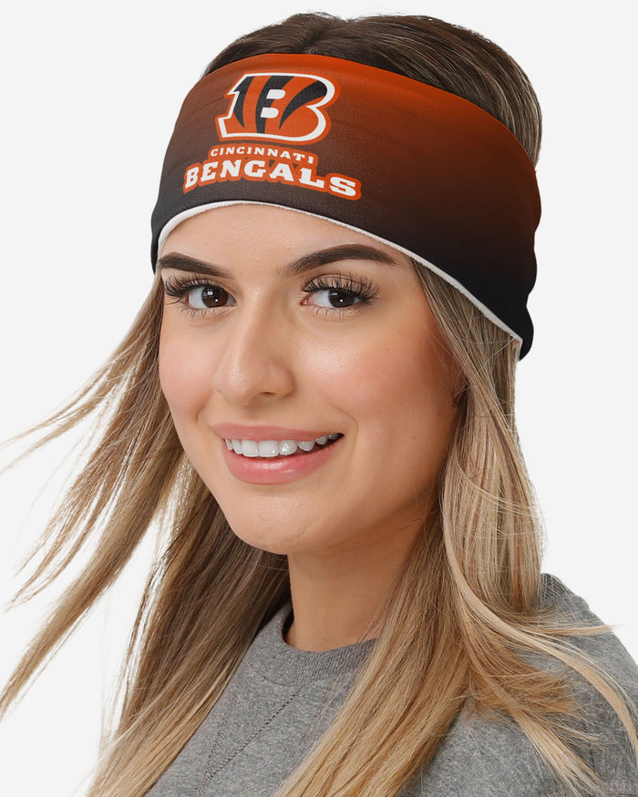 Cincinnati Bengals Womens Gradient Printed Headband FOCO - FOCO.com