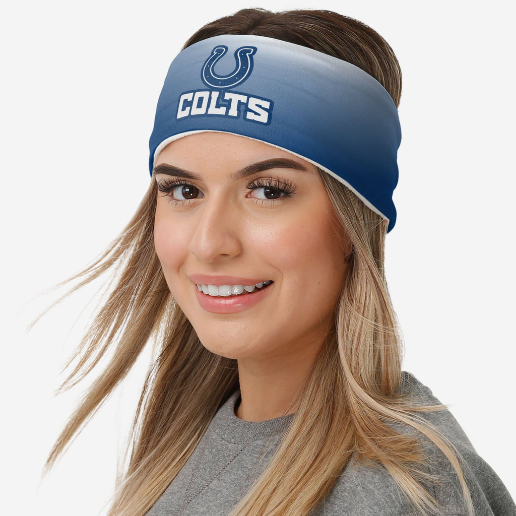 Indianapolis Colts Womens Gradient Printed Headband FOCO - FOCO.com