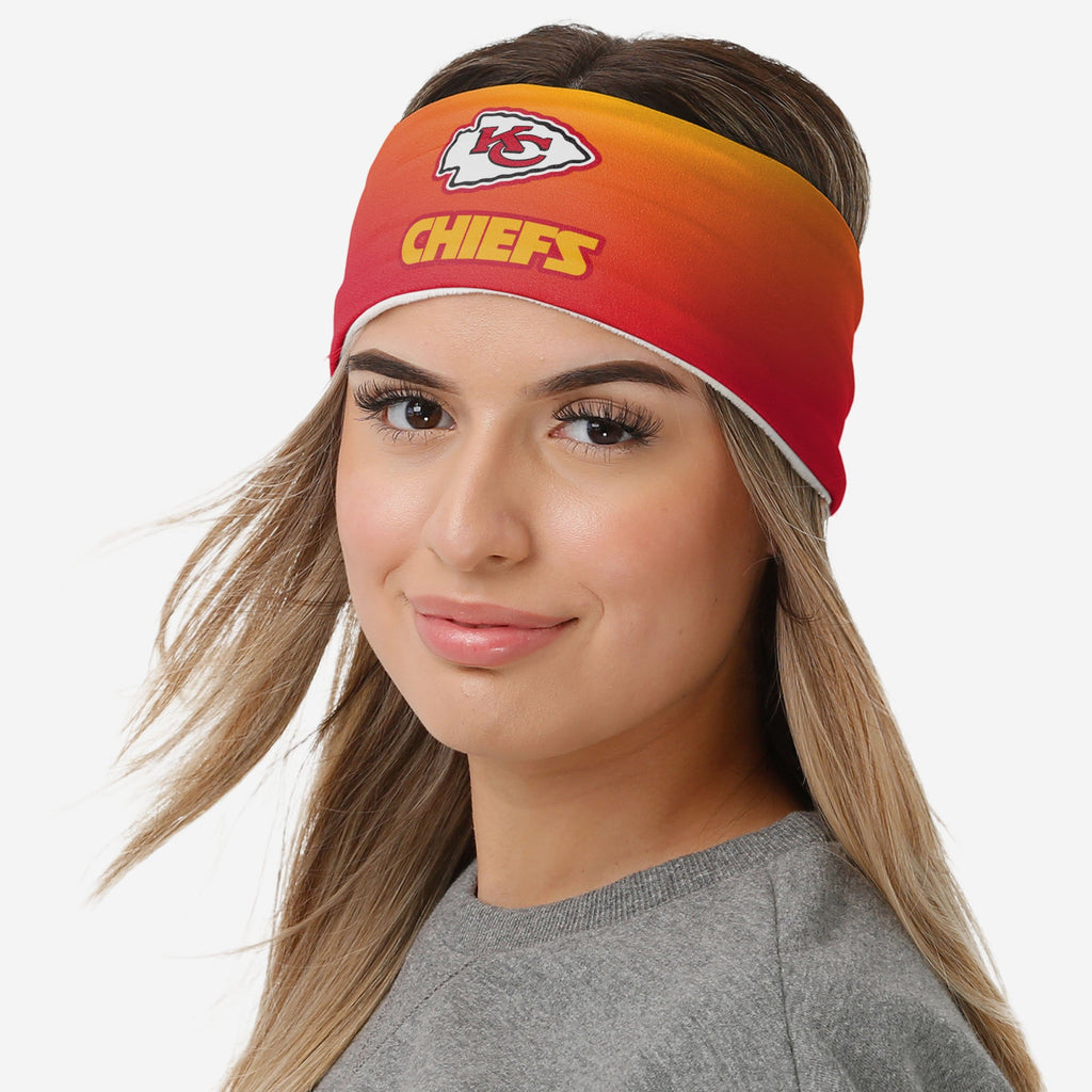 Kansas City Chiefs Womens Gradient Printed Headband FOCO - FOCO.com