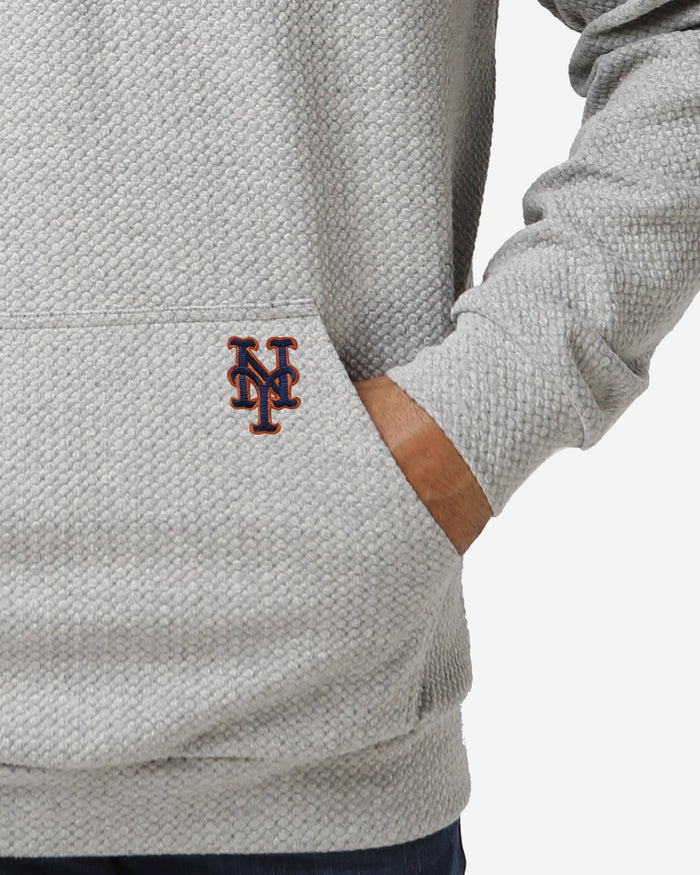 New York Mets Gray Woven Hoodie FOCO - FOCO.com