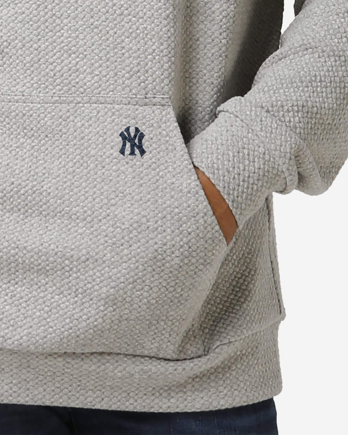 New York Yankees Gray Woven Hoodie FOCO - FOCO.com