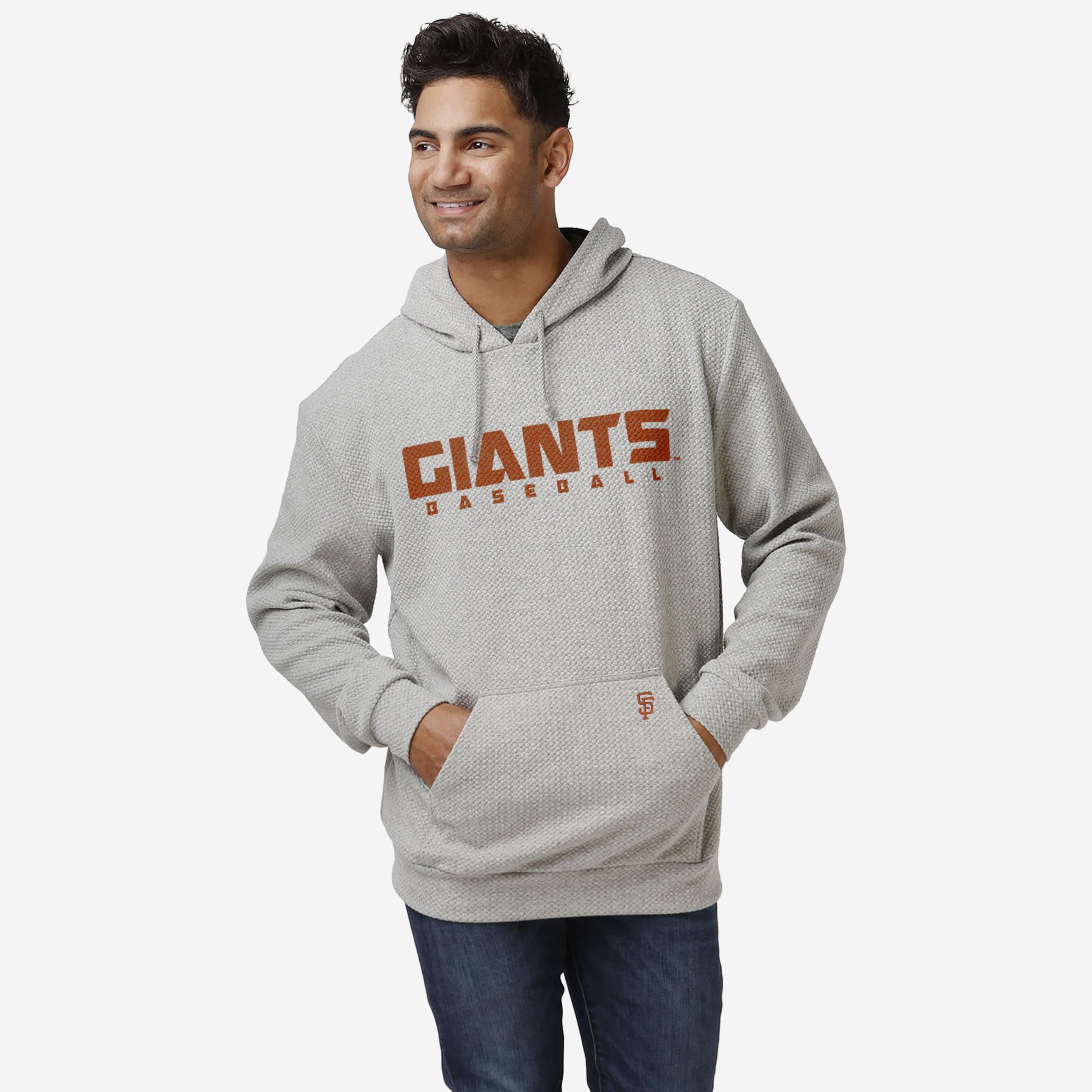 San Francisco Giants Gray Woven Hoodie FOCO