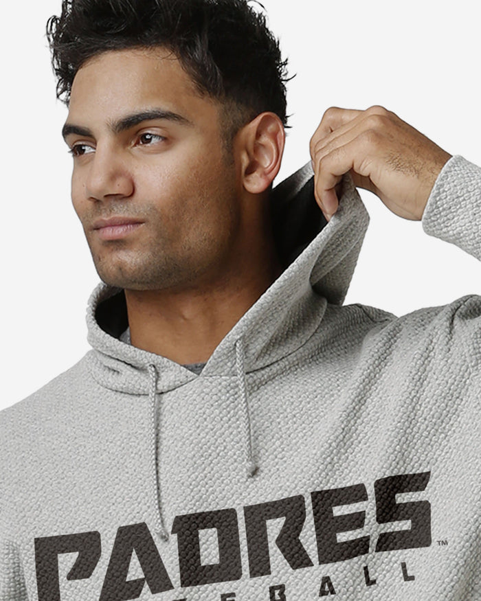 San Diego Padres Gray Woven Hoodie FOCO - FOCO.com