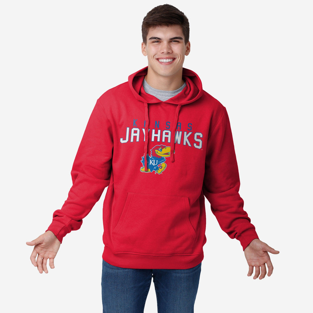 Kansas Jayhawks Solid Hoodie FOCO S - FOCO.com