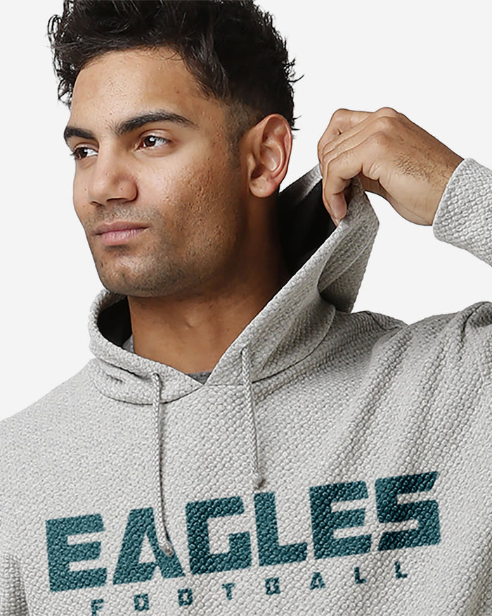 Philadelphia Eagles Gray Woven Hoodie FOCO - FOCO.com