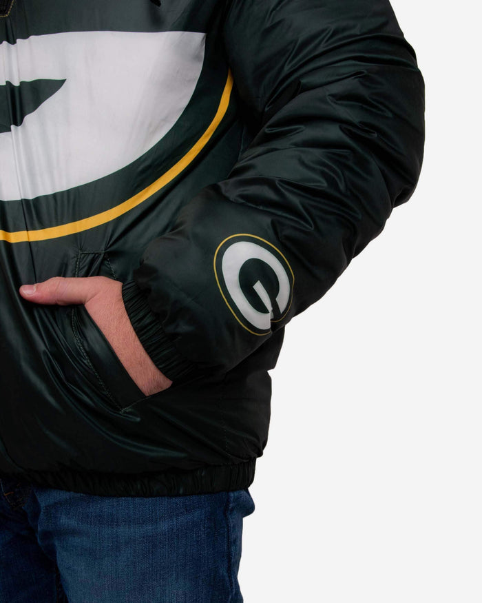 Green Bay Packers Tundra Puffy Poly Fill Pullover FOCO - FOCO.com