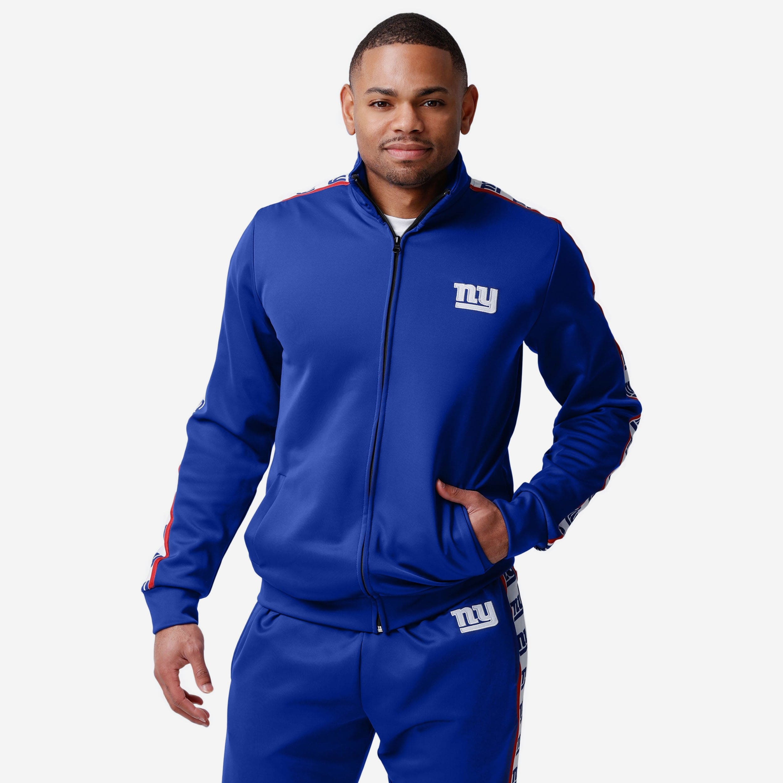 NFL Team Apparel NY Giants Reversible Hoodie Activewear Zip Jacket Men's XS