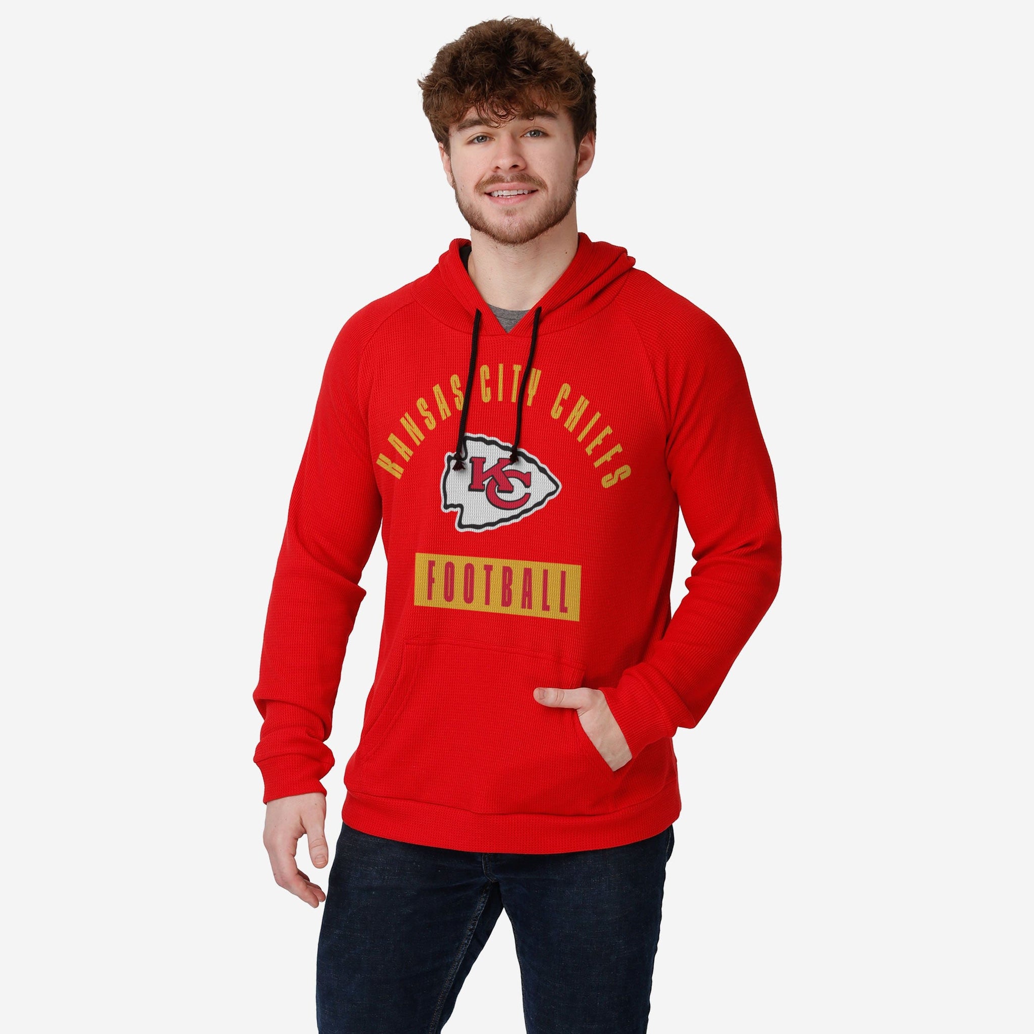 Men's FOCO Red Kansas City Chiefs Pocket - Pullover Sweater