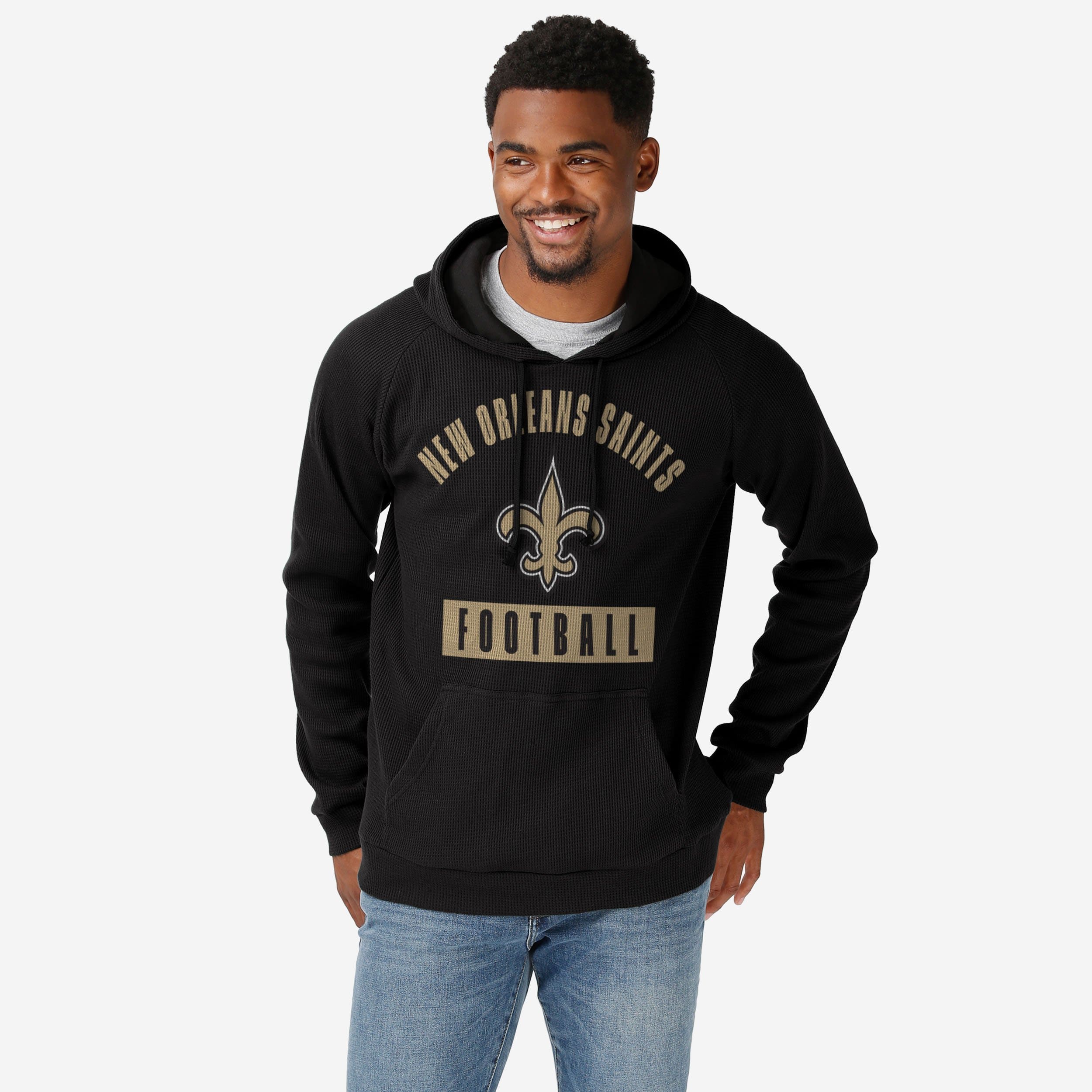 FOCO New Orleans Saints NFL Mens Team Color Waffle Hoodie