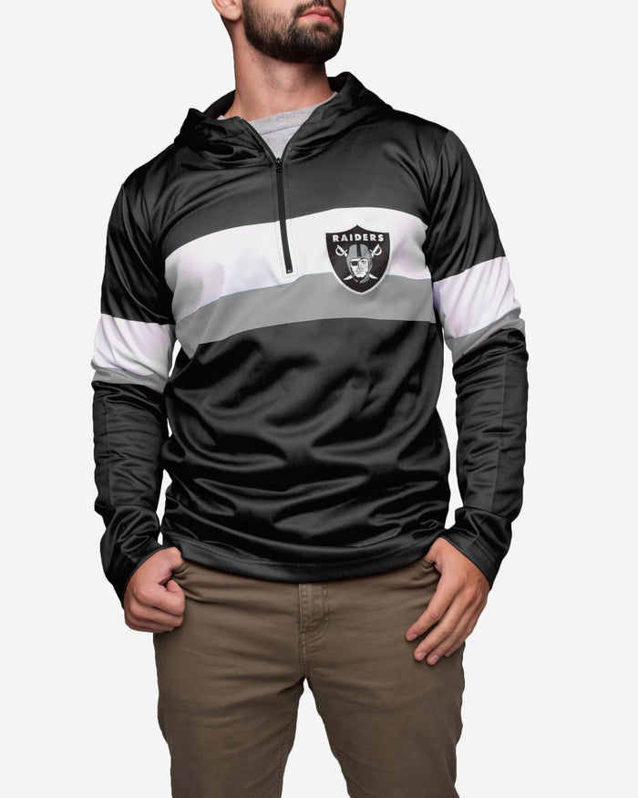 Las Vegas Raiders Quarter Zip Hoodie FOCO - FOCO.com