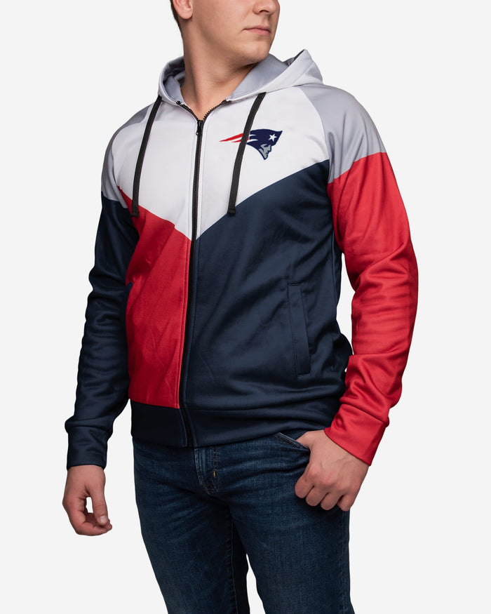 New England Patriots Hooded Track Jacket FOCO - FOCO.com