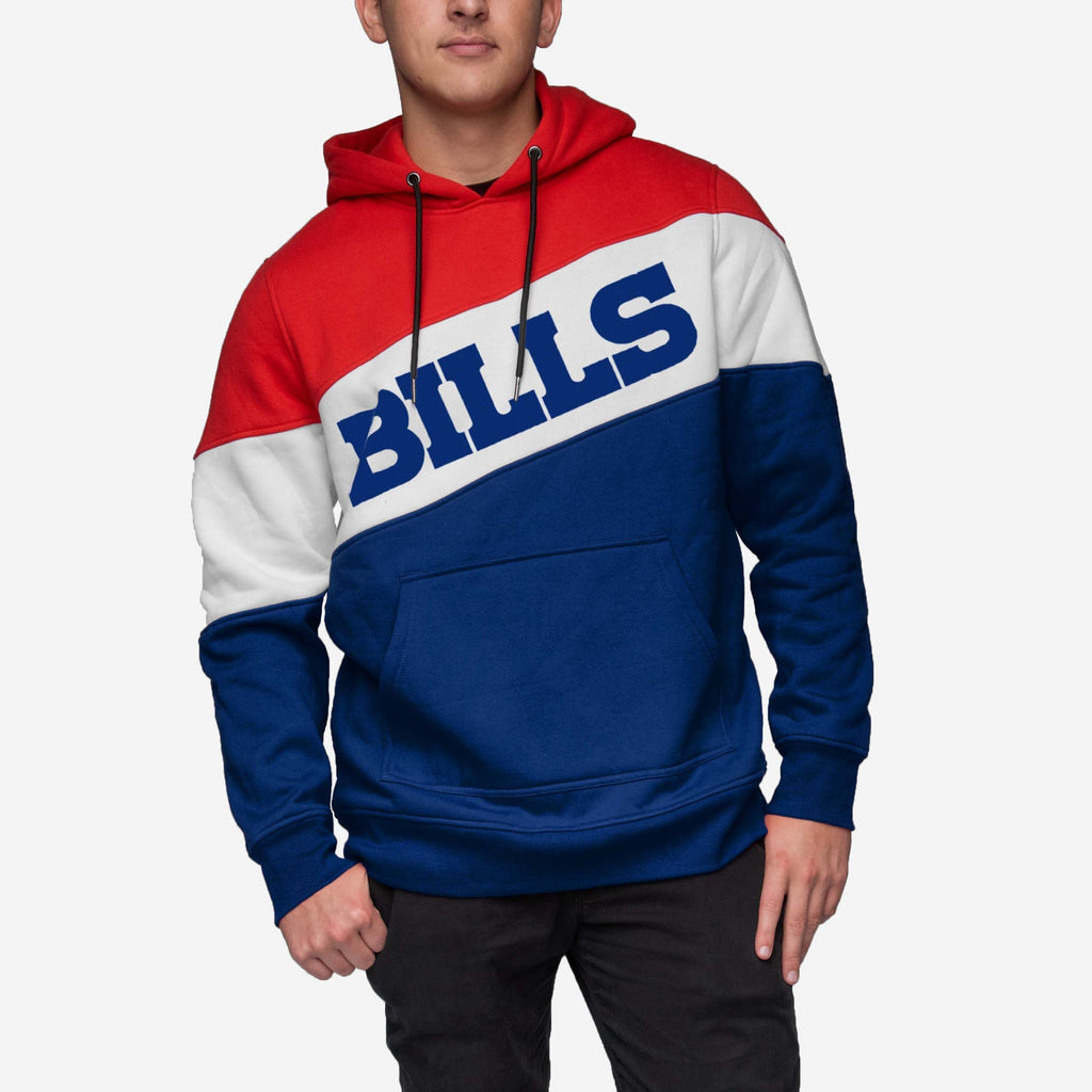 Buffalo Bills Wordmark Colorblock Hoodie FOCO - FOCO.com