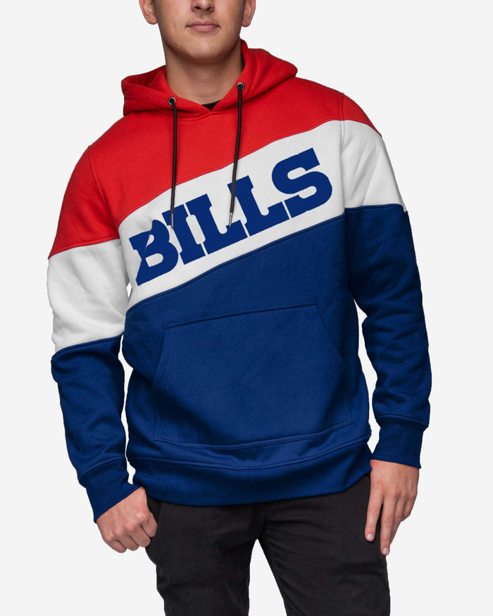 Buffalo Bills Wordmark Colorblock Hoodie FOCO - FOCO.com