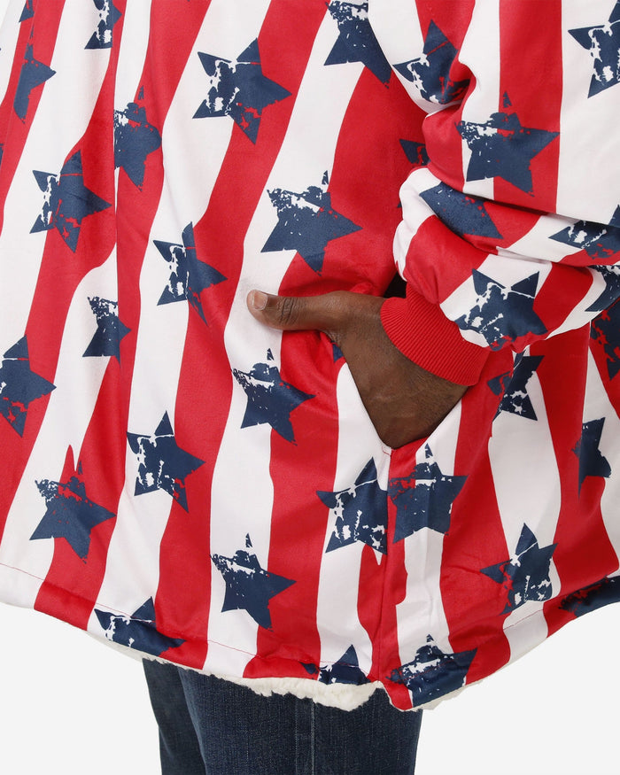 Stars & Stripes Sherpa Reversible Hoodeez FOCO - FOCO.com