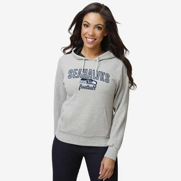 FOCO Seattle Seahawks Gray Woven Hoodie, Mens Size: XL