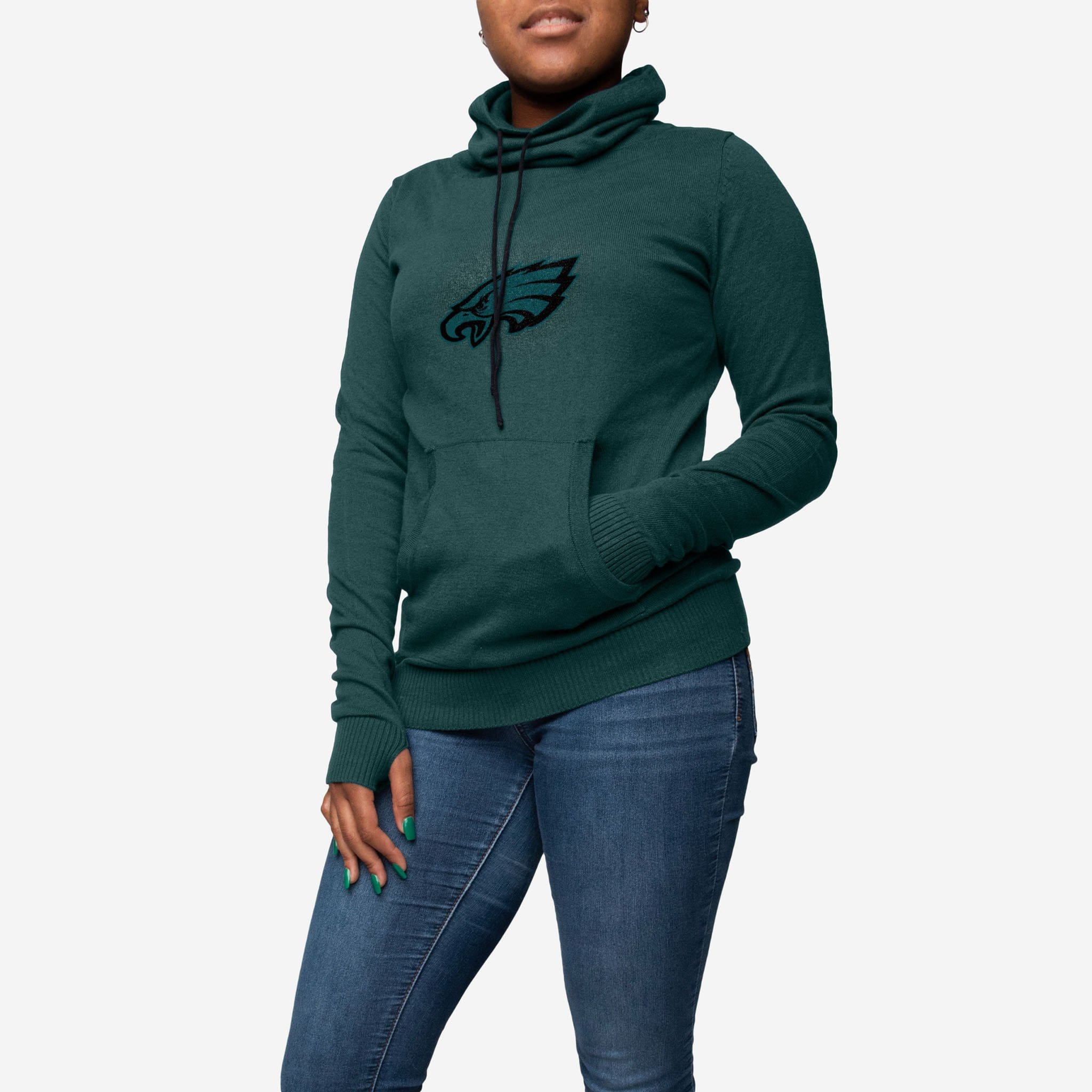 Women's Philadelphia Eagles Sunday Cowl Hooded Sweatshirt