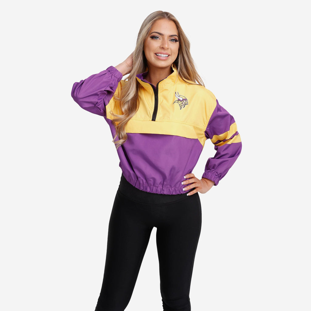 Minnesota Vikings Womens Winning Play Windbreaker FOCO S - FOCO.com