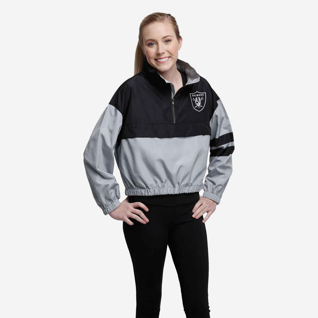 Las Vegas Raiders Womens Winning Play Windbreaker FOCO S - FOCO.com