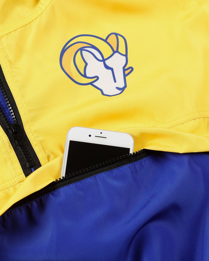 Los Angeles Rams Womens Winning Play Windbreaker FOCO - FOCO.com