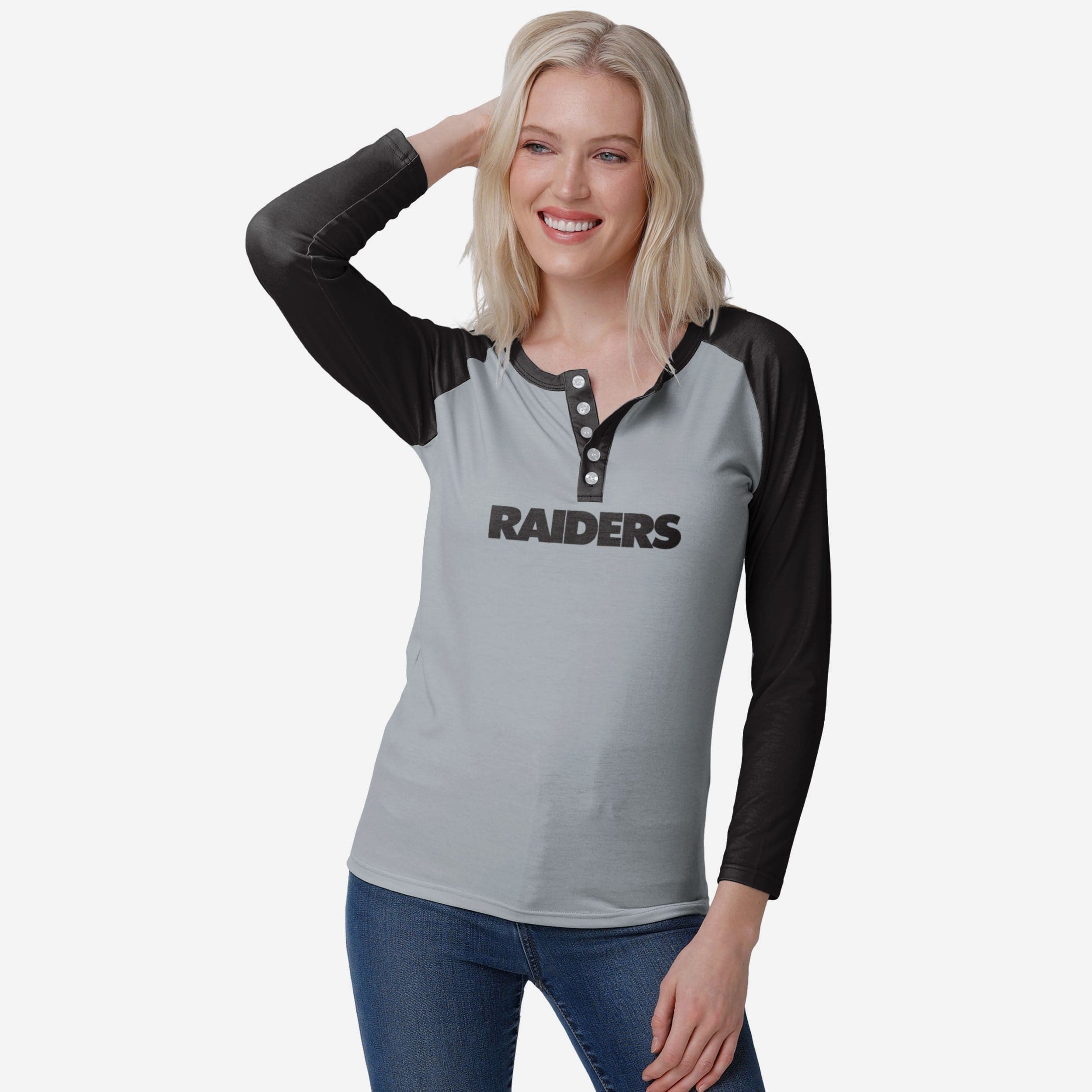 Official Las Vegas Raiders Long Sleeved T-Shirts, Long Sleeved Shirts,  Raiders Raglan Shirts, Henley Long Sleeve Shirts