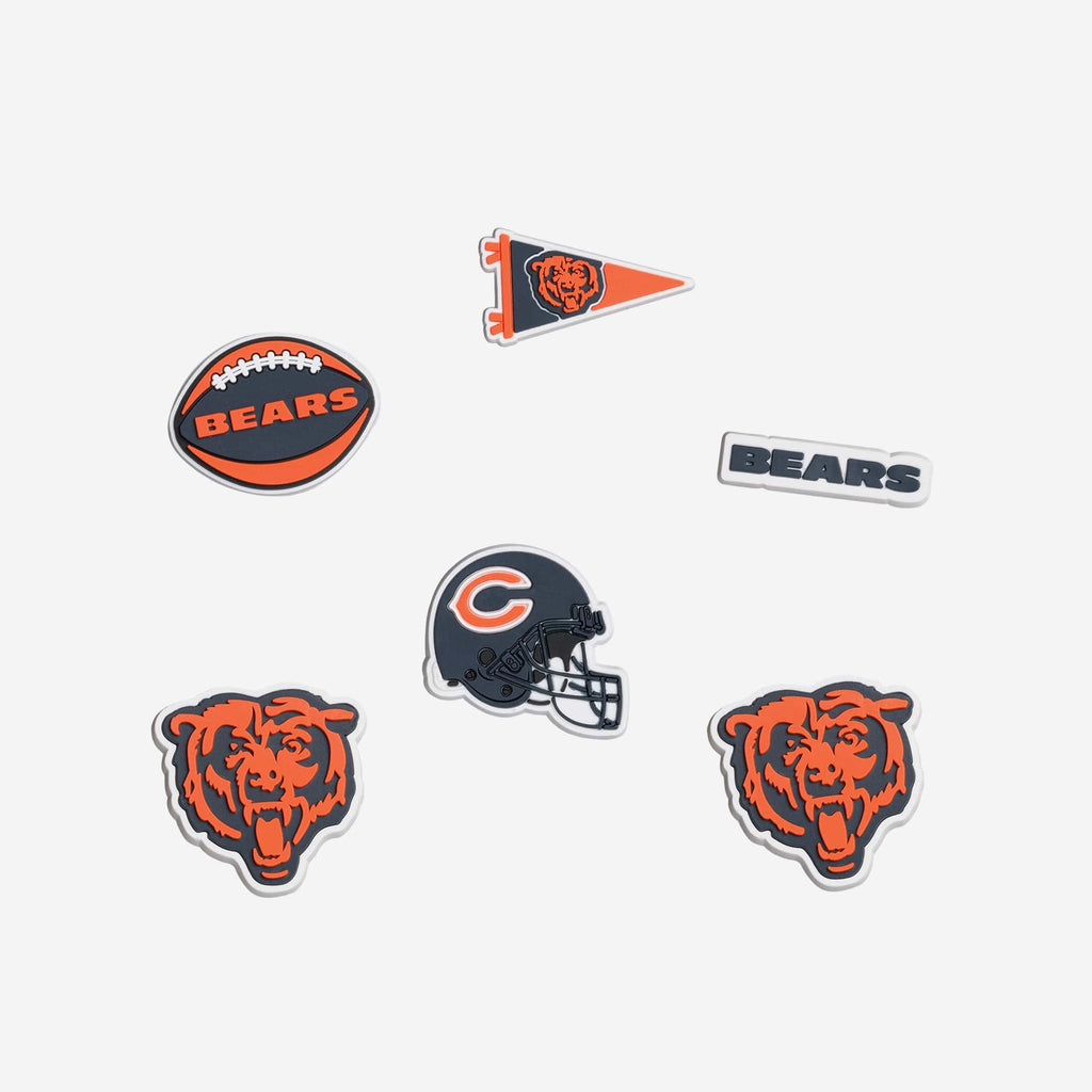 Chicago Bears 6 Pack Team Clog Charms FOCO - FOCO.com