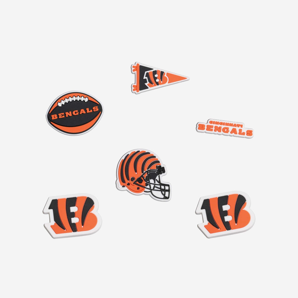 Cincinnati Bengals 6 Pack Team Clog Charms FOCO - FOCO.com