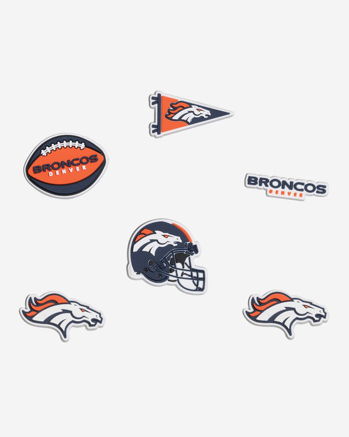 Denver Broncos 6 Pack Team Clog Charms FOCO - FOCO.com