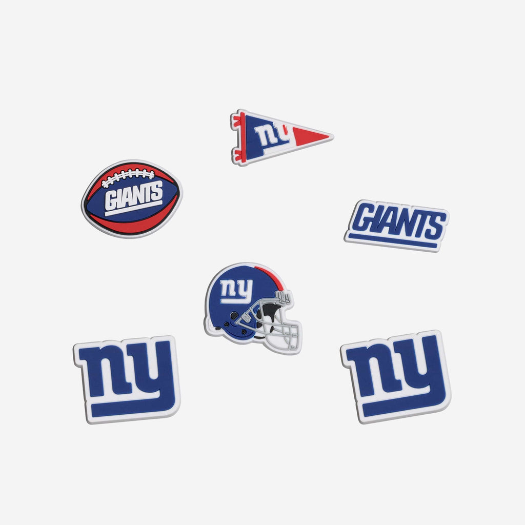 New York Giants 6 Pack Team Clog Charms FOCO - FOCO.com