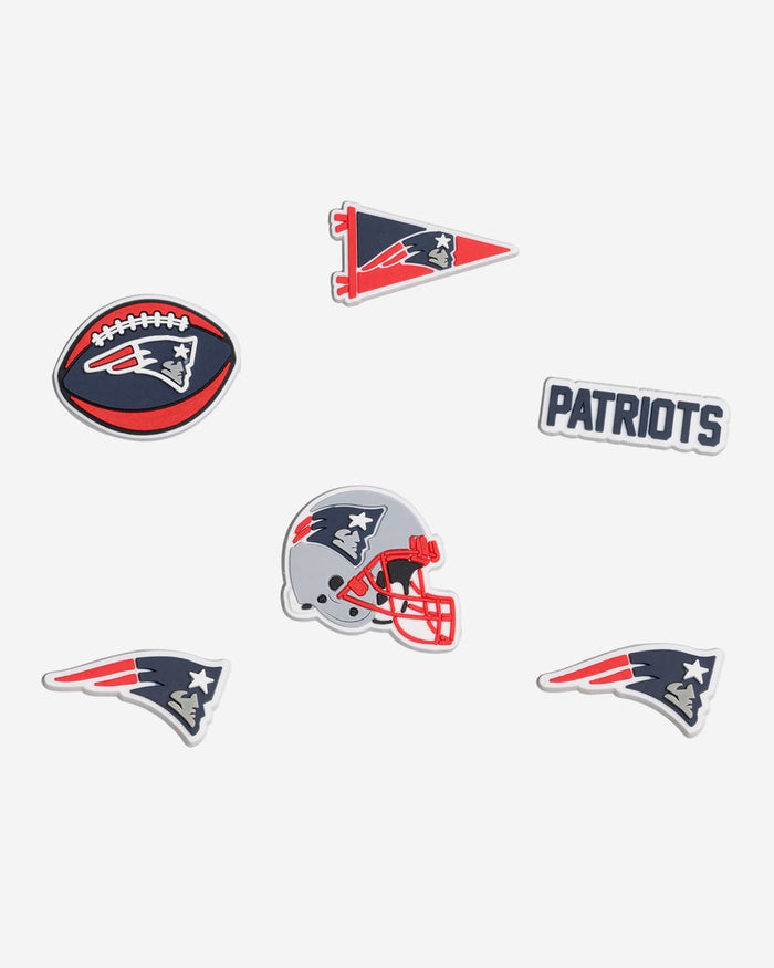 New England Patriots 6 Pack Team Clog Charms FOCO - FOCO.com