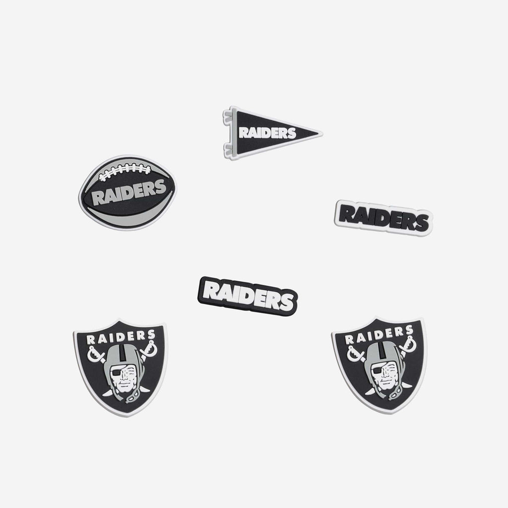 Las Vegas Raiders 6 Pack Team Clog Charms FOCO - FOCO.com